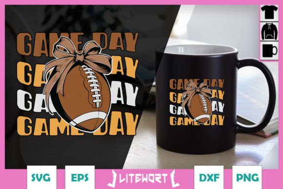 A Designer's Take on the Football Mom Game Day Retro Design