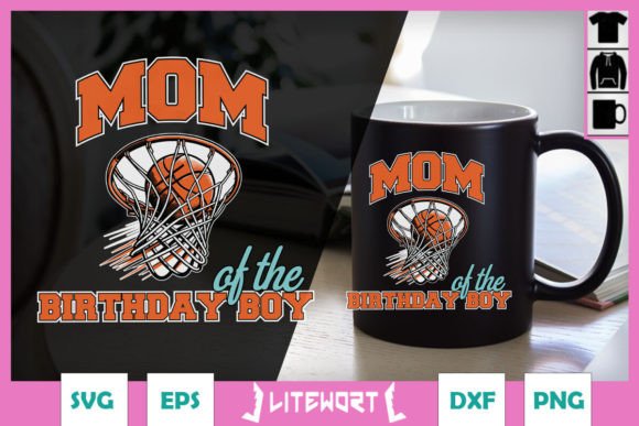 Basketball Mom of the Birthday Boy Embroidery Design Review